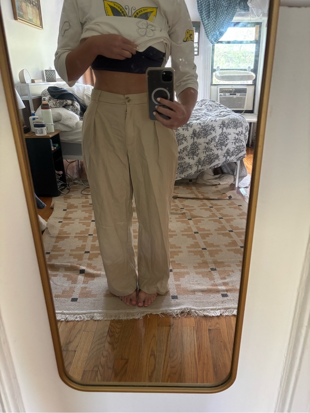 Faithfull the Brand khaki trousers - Picture 3 of 5
